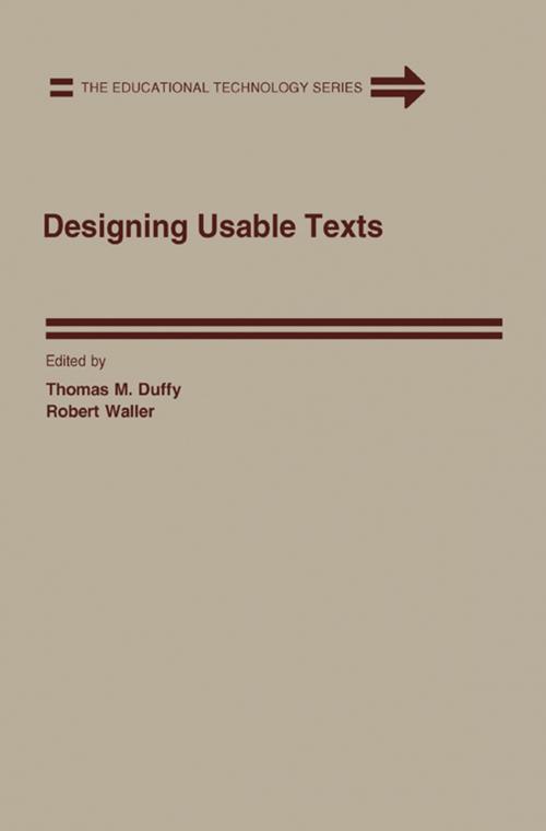 Cover of the book Designing Usable Texts by , Elsevier Science