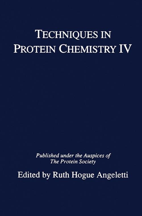 Cover of the book Techniques in Protein Chemistry IV by , Elsevier Science