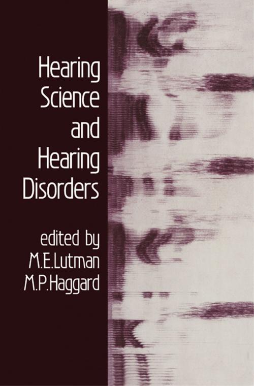Cover of the book Hearing Science and Hearing Disorders by , Elsevier Science