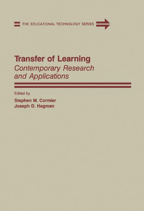Cover of the book Transfer of Learning by , Elsevier Science