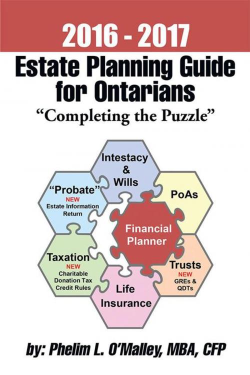 Cover of the book 2016 - 2017 Estate Planning Guide for Ontarians - “Completing the Puzzle” by Phelim O'Malley, MBA, CFP, Xlibris US