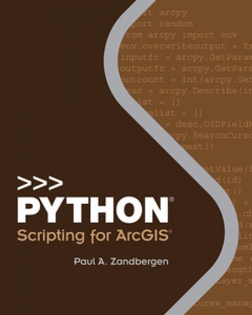 Cover of the book Python Scripting for ArcGIS by Paul A. Zandbergen, Esri Press