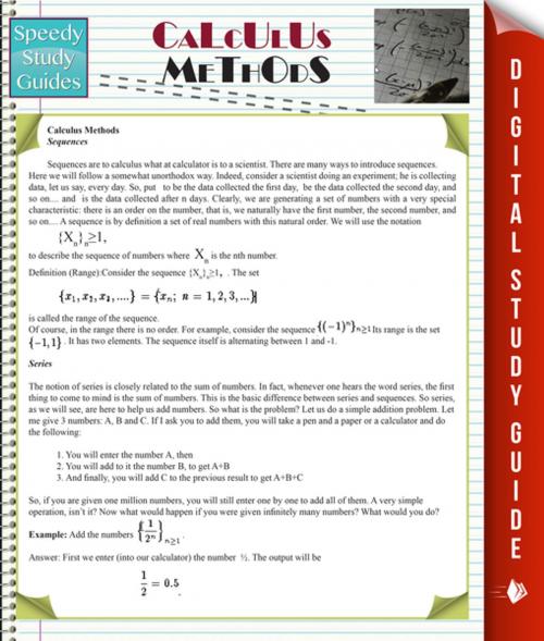 Cover of the book Calculus Methods (Speedy Study Guides) by Speedy Publishing, Speedy Publishing LLC