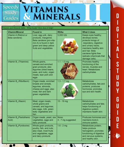 Cover of the book Vitamins & Minerals Il (Speedy Study Guides) by Speedy Publishing, Speedy Publishing LLC