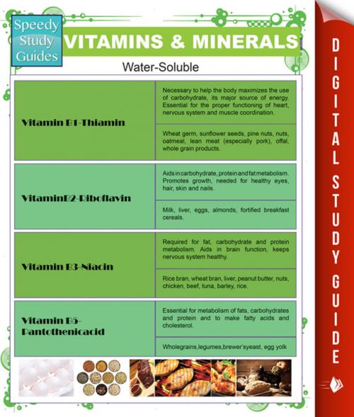 Cover of the book Vitamins & Minerals (Speedy Study Guides) by Speedy Publishing, Speedy Publishing LLC