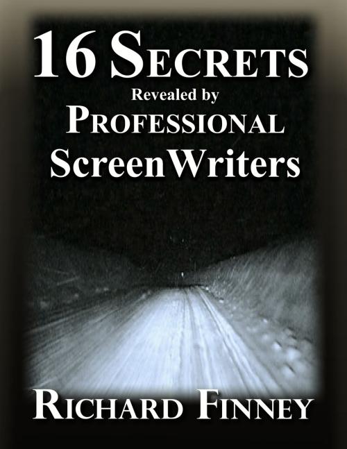 Cover of the book 16 Secrets Revealed by Professional Screenwriters by Richard Finney, Lono Publishing