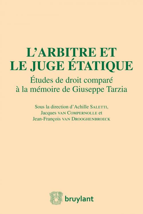 Cover of the book L'arbitre et le juge étatique by , Bruylant