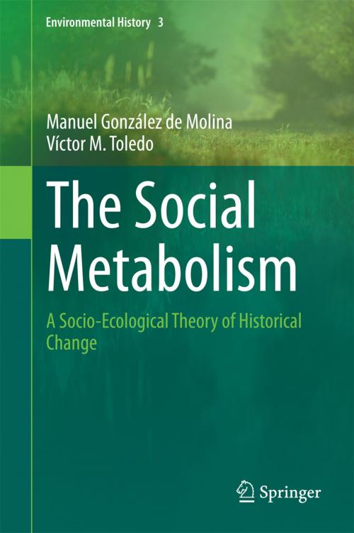 Cover of the book The Social Metabolism by Víctor M. Toledo, Manuel González de Molina, Springer International Publishing