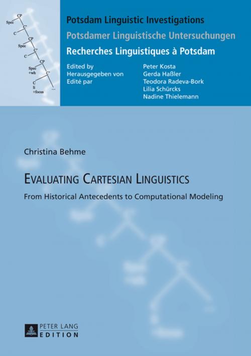 Cover of the book Evaluating Cartesian Linguistics by Christina Behme, Peter Lang