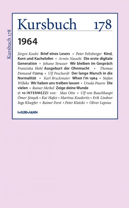 Cover of the book Kursbuch 178 by , Murmann Publishers GmbH