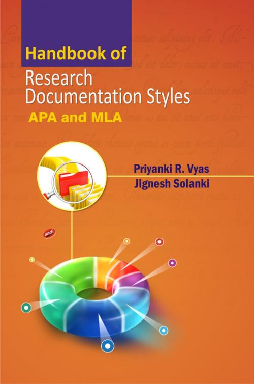 Cover of the book Handbook of Research Documentation Styles by Priyanki R. Vyas, Jignesh Solanki, Aadi Publications