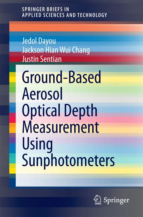 Cover of the book Ground-Based Aerosol Optical Depth Measurement Using Sunphotometers by Jedol Dayou, Jackson Hian Wui Chang, Justin Sentian, Springer Singapore