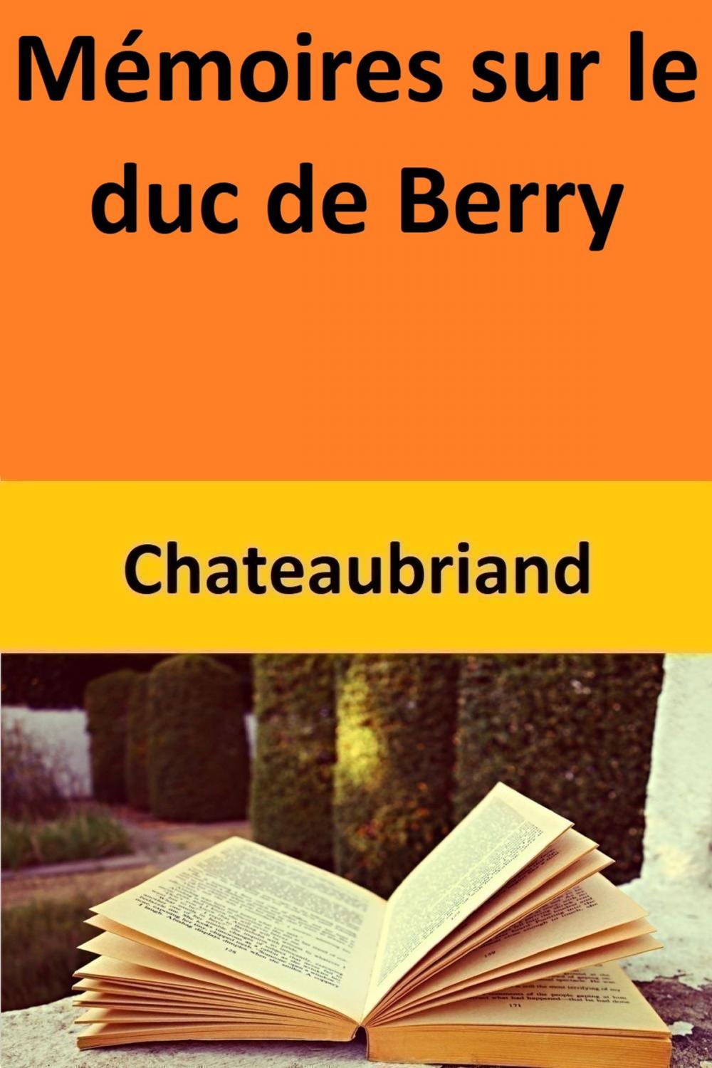 Big bigCover of Mémoires sur le duc de Berry