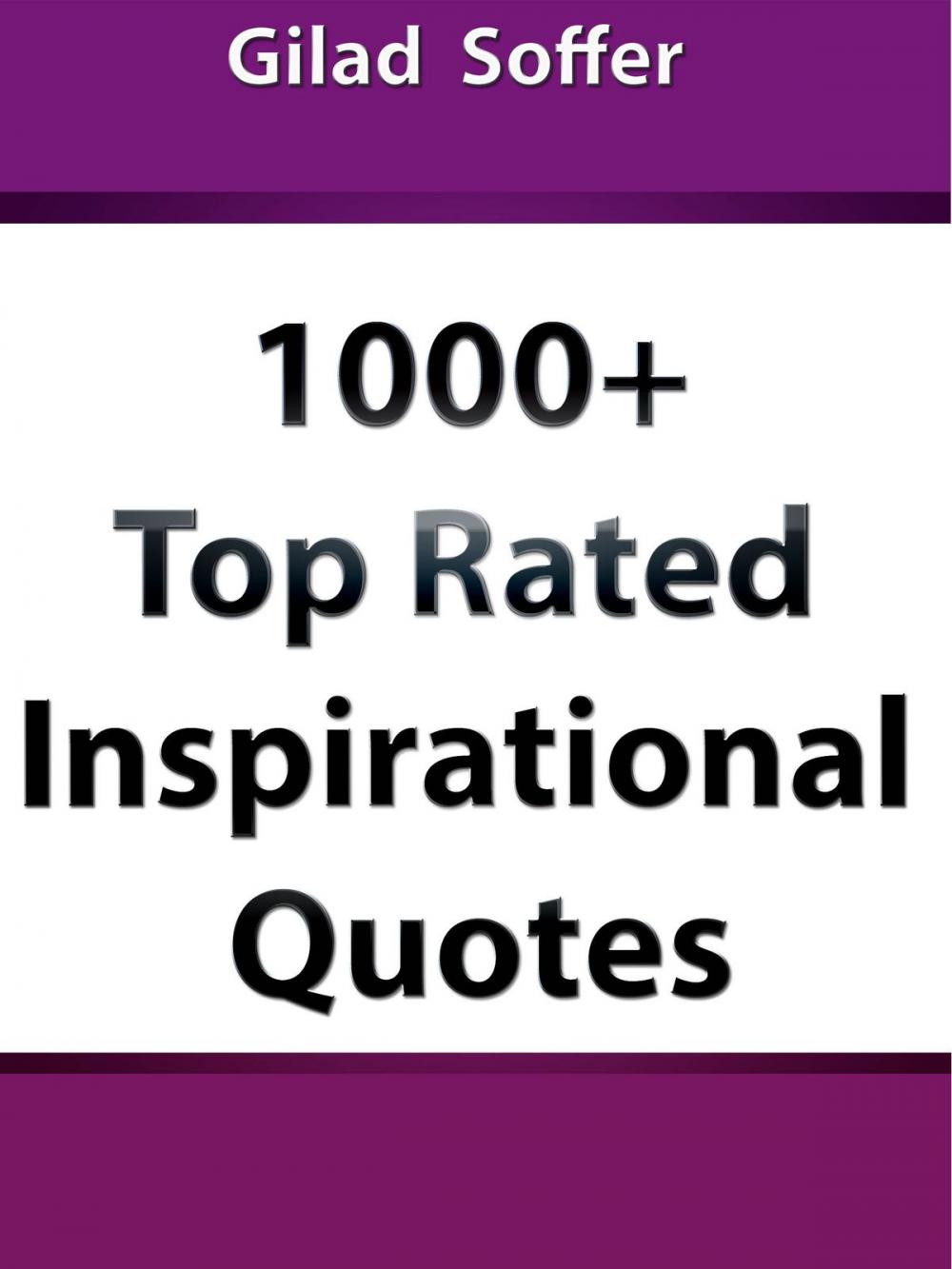 Big bigCover of 1000 top rated inspirational quotes