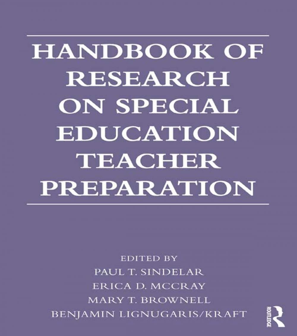 Big bigCover of Handbook of Research on Special Education Teacher Preparation