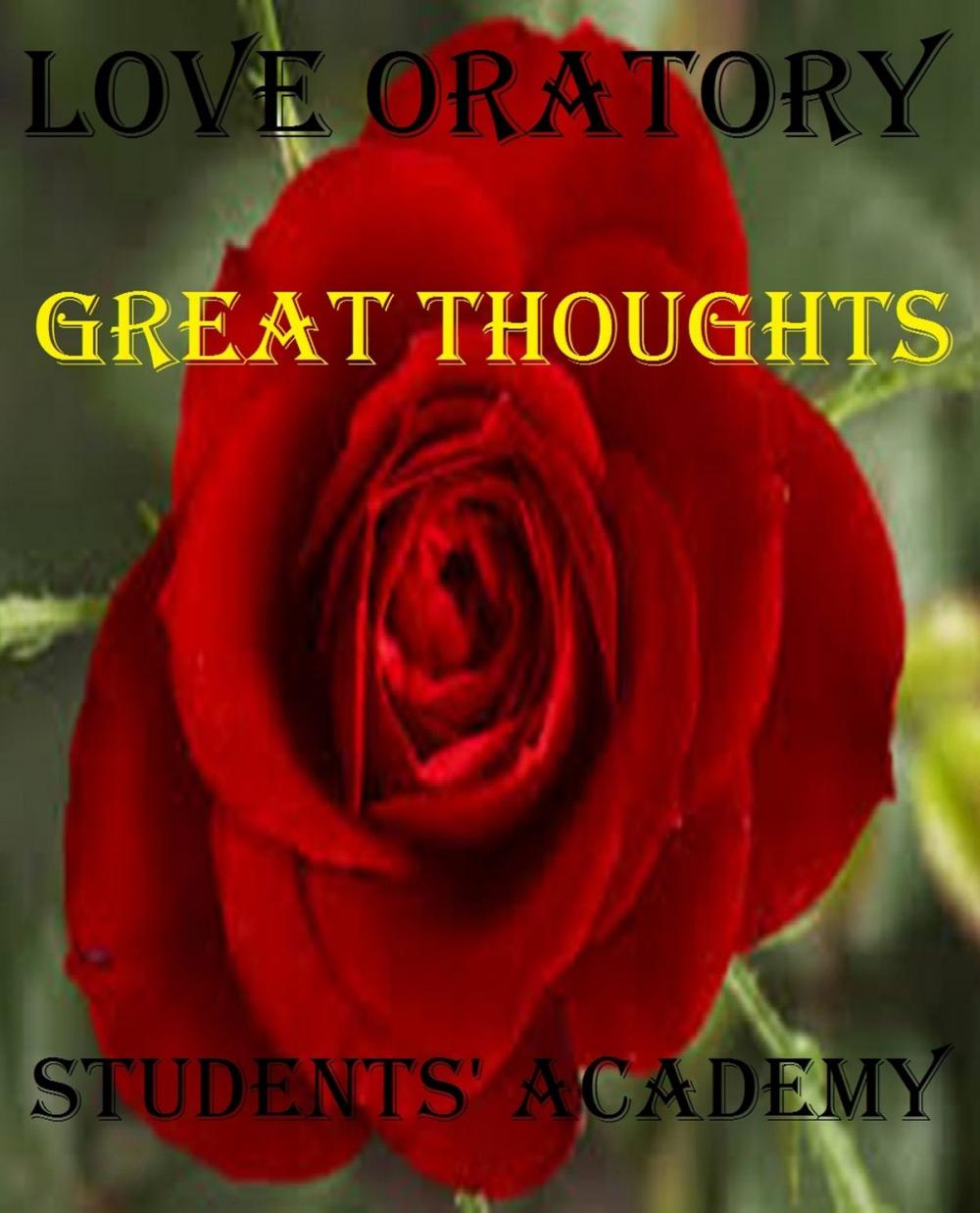 Big bigCover of Love Oratory: Great Thoughts