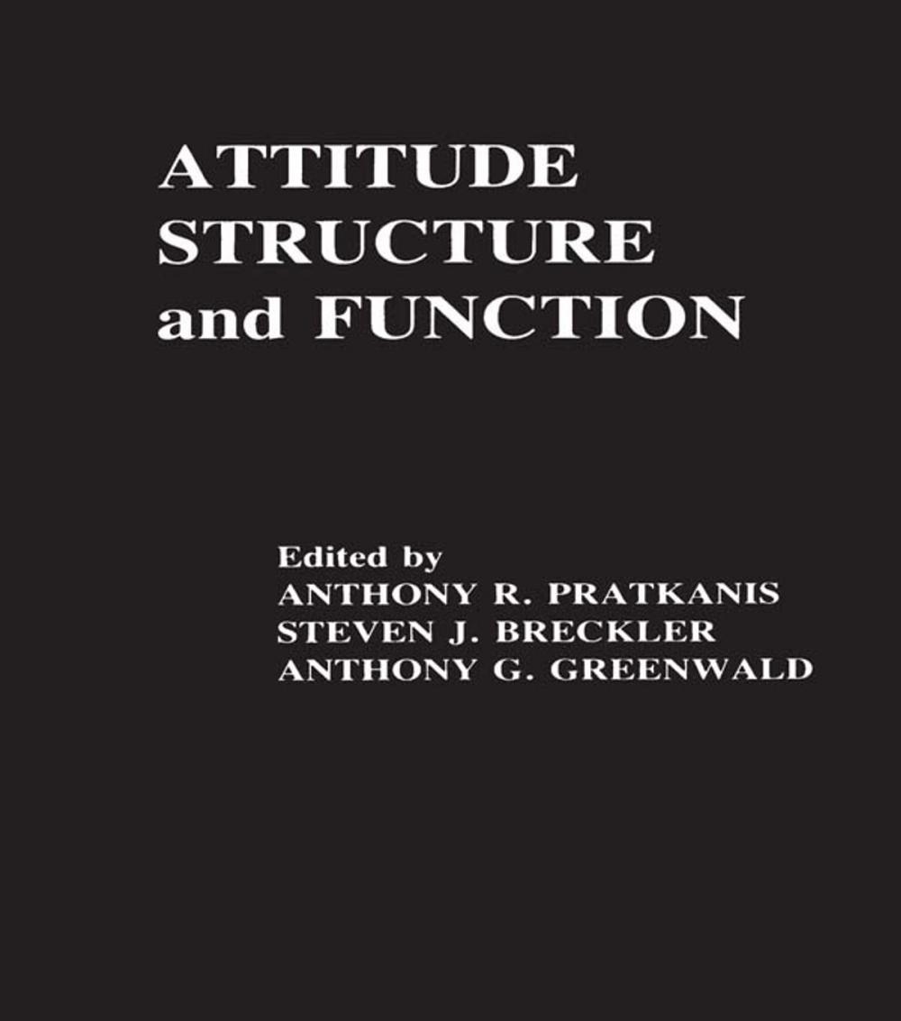 Big bigCover of Attitude Structure and Function