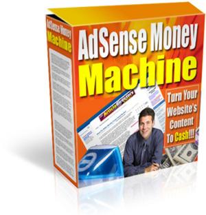 Cover of the book ADSENSE MONEY MACHINE by Jon Sommers
