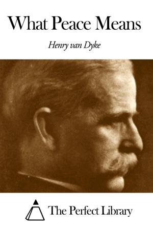 Cover of the book What Peace Means by Edward Stratemeyer