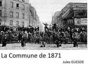 Cover of the book La commune de 1871 by Jules GUESDE