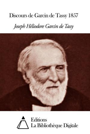 Cover of the book Discours de Garcin de Tassy 1857 by Maurice Leblanc