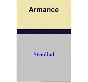 Cover of the book Armance by Stendhal