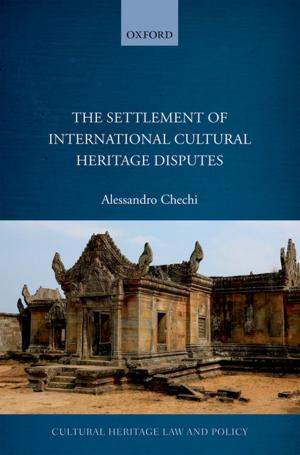 Cover of the book The Settlement of International Cultural Heritage Disputes by John Tobin