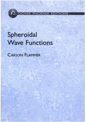 Cover of the book Spheroidal Wave Functions by Voltaire