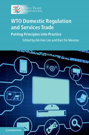 Cover of the book WTO Domestic Regulation and Services Trade by Professor Michael N. Schmitt