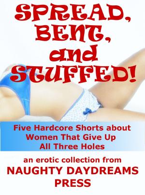 Cover of the book Spread, Bent and Stuffed: Five Hardcore Shorts About Women That Give Up All Three Holes by Kelly Cusson