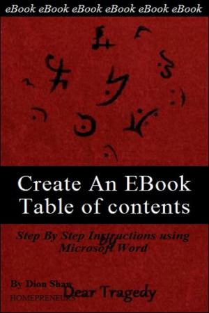 bigCover of the book Create An EBook Table Of Contents in Microsoft Word by 