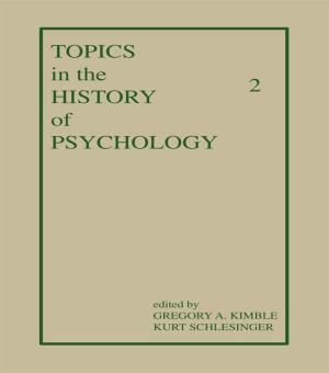 Cover of the book Topics in the History of Psychology by Mariusz Biliniewicz