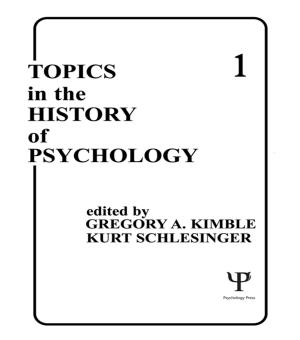 Cover of the book Topics in the History of Psychology by R. Craig Wood, David C. Thompson, Faith E. Crampton