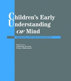 Book cover of Children's Early Understanding of Mind