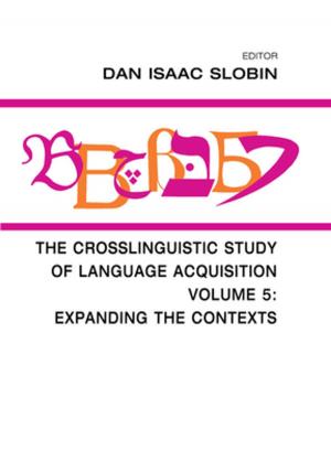 Cover of The Crosslinguistic Study of Language Acquisition