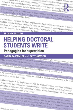 Cover of the book Helping Doctoral Students Write by Simon Slavin, Wayne Matheson, Kenneth Millar, Cornelius Van Dyk
