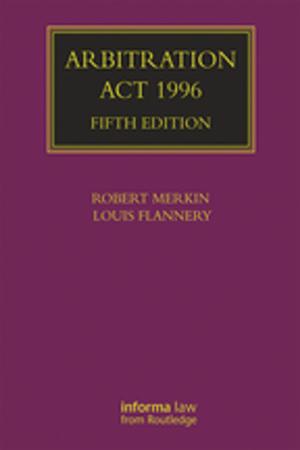 Book cover of Arbitration Act 1996
