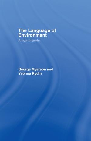 Book cover of The Language Of Environment