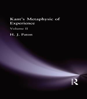 Cover of the book Kant's Metaphysic of Experience by Sandra Lee Mckay
