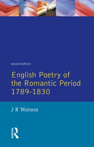 Cover of the book English Poetry of the Romantic Period 1789-1830 by 