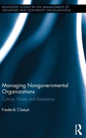 Cover of the book Managing Nongovernmental Organizations by Joan Zunde, Hocine Bougdah