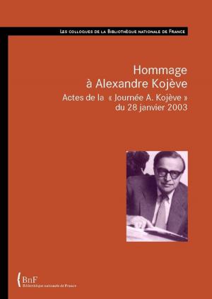 Cover of the book Hommage à Alexandre Kojève by Jacques François Aubert, Liliane Aubert