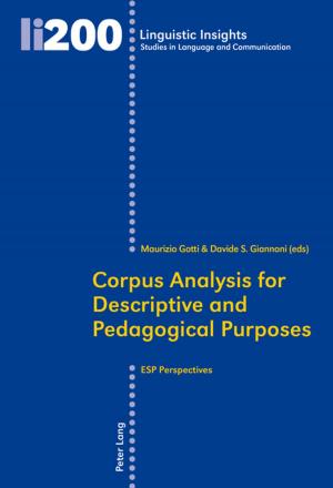 Cover of the book Corpus Analysis for Descriptive and Pedagogical Purposes by Marianne Richter