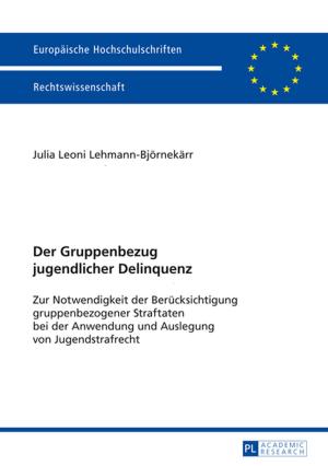 Cover of the book Der Gruppenbezug jugendlicher Delinquenz by Anais Holgado Lage