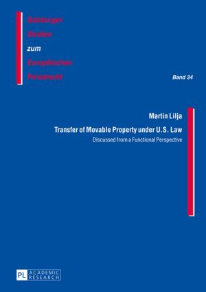Cover of the book Transfer of Movable Property under U.S. Law by Michel Bollag, Christian Rutishauser