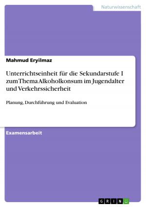 Cover of the book Unterrichtseinheit für die Sekundarstufe I zum Thema Alkoholkonsum im Jugendalter und Verkehrssicherheit by Claudia Geng