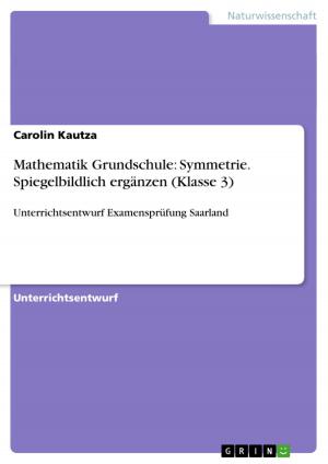 Cover of the book Mathematik Grundschule: Symmetrie. Spiegelbildlich ergänzen (Klasse 3) by Erika Mlejova