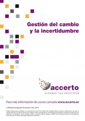 Cover of the book Gestión del cambio y de la incertidumbre by Andrea Longarela