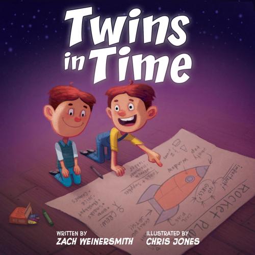 Cover of the book Twins in Time by Zach Weinersmith, Chris Jones, Sean Carroll, Little Universe