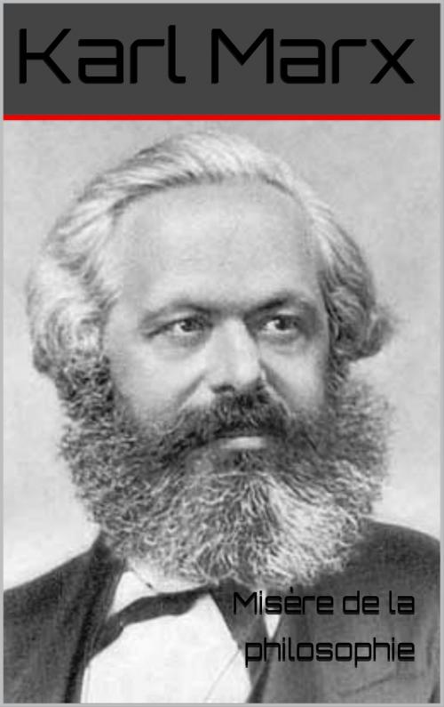 Cover of the book Misère de la philosophie by Karl Marx, IS